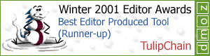 DMOZ Winter 2001 Editor Awards - Best Editor Produced Tool (Runner-up)